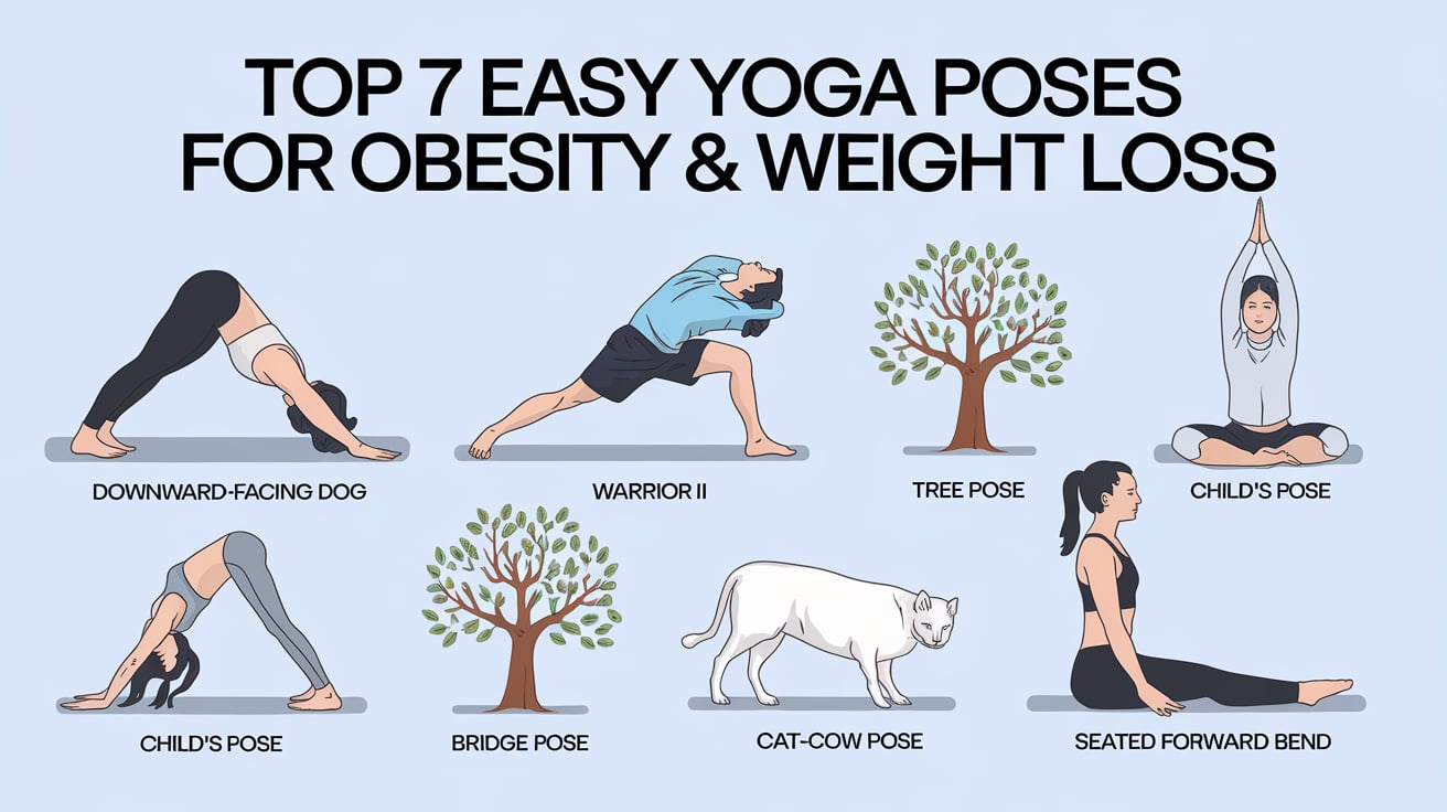 Easy Yoga Poses for Obesity & Weight Loss